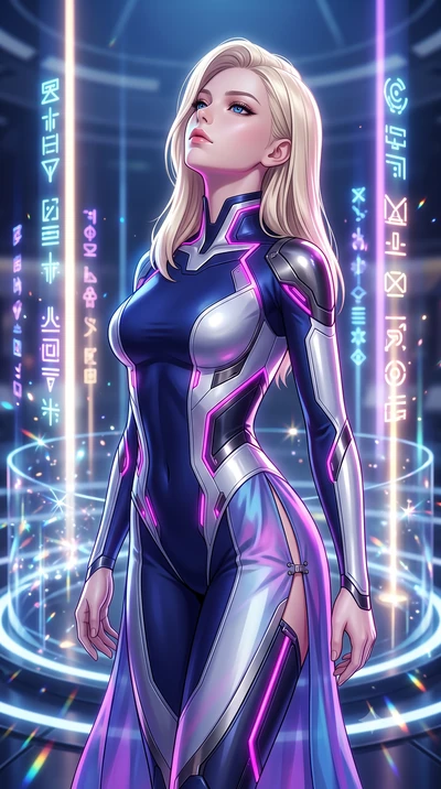 score_9, masterpiece, best quality, ultra-detailed, high-budget anime keyframe, semi-realistic 3D game render, editorial fashion photography, tasteful artistic composition, Caucasian woman. close-up cowboy shot from the waist and thighs up, the chara