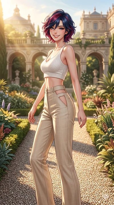 score_9, masterpiece, best quality, ultra-detailed, high-budget anime keyframe, editorial fashion photography, tasteful artistic composition, Korean woman. cowboy shot from the thighs up, character and outfit filling the frame for maximum editorial p