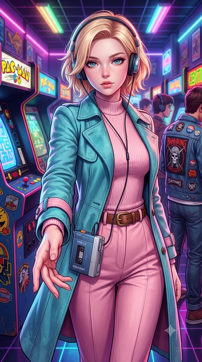 score_9, masterpiece, best quality, ultra-detailed, high-budget anime keyframe, semi-realistic 3D game render, editorial fashion photography, tasteful artistic composition, Caucasian woman. close-up cowboy shot from the waist and thighs up, the chara