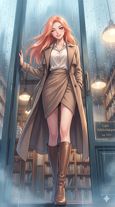 score_9, masterpiece, best quality, ultra-detailed, high-budget anime keyframe, vibrant anime aesthetic, Japanese woman. low angle full-body shot from head to toe showing her feet, filling the entire 9:16 vertical frame with her statuesque presence, 