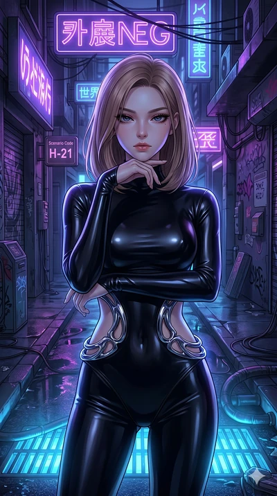 score_9, masterpiece, best quality, ultra-detailed, high-budget anime keyframe, editorial fashion photography, tasteful artistic composition, Korean woman. cowboy shot from the thighs up, character and outfit filling the frame for maximum editorial p