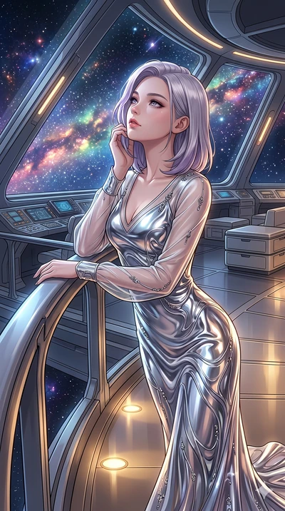 score_9, masterpiece, best quality, ultra-detailed, high-budget anime keyframe, editorial fashion photography, tasteful artistic composition, Caucasian woman, strictly human ears. Upper body close-up from the thighs up, character filling the screen f