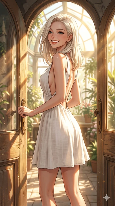 score_9, masterpiece, best quality, ultra-detailed, high-budget anime keyframe, editorial fashion photography, tasteful artistic composition, Caucasian woman, strictly human ears. cowboy shot from the thighs up, character and outfit filling the frame