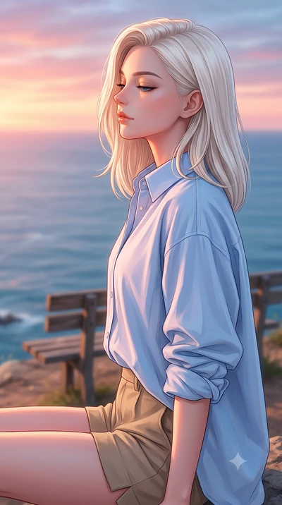 score_9, masterpiece, best quality, ultra-detailed, high-budget anime keyframe, editorial fashion photography, tasteful artistic composition, Caucasian woman woman. close-up cowboy shot from the waist and thighs up, the character dominates the compos