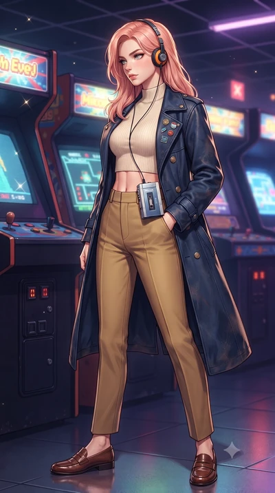score_9, masterpiece, best quality, ultra-detailed, high-budget anime keyframe, editorial fashion photography, tasteful artistic composition, Japanese woman. close-up cowboy shot from the waist and thighs up, the character dominates the composition, 