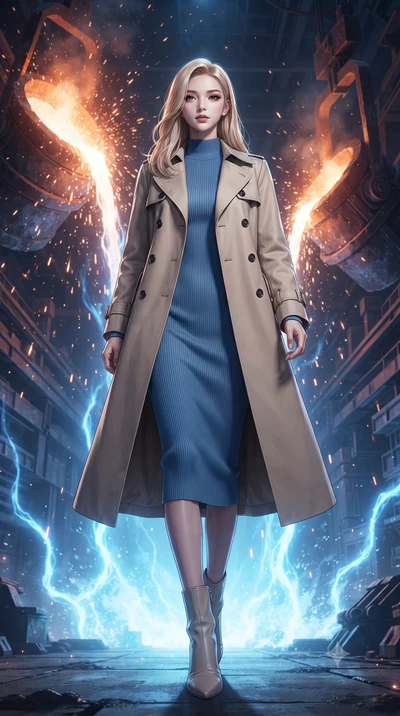 score_9, masterpiece, best quality, ultra-detailed, high-budget anime keyframe, editorial fashion photography, tasteful artistic composition, Korean woman. low angle full-body shot from head to toe showing her feet, filling the entire 9:16 vertical f