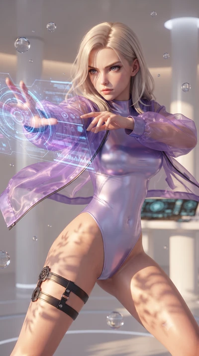 score_9, masterpiece, best quality, ultra-detailed, high-budget anime keyframe, editorial fashion photography, tasteful artistic composition, realistic cosplay photography, Caucasian woman, strictly human ears. close-up cowboy shot from the waist and
