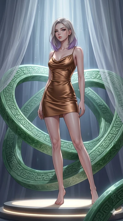 score_9, masterpiece, best quality, ultra-detailed, high-budget anime keyframe, editorial fashion photography, tasteful artistic composition, Caucasian woman, strictly human ears. cowboy shot from the thighs up, character and outfit filling the frame