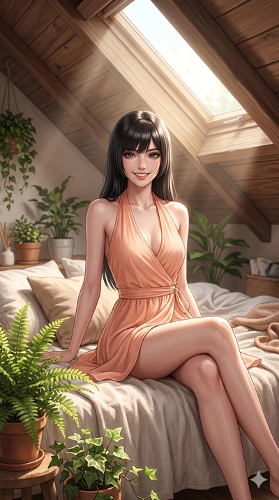 score_9, masterpiece, best quality, ultra-detailed, high-budget anime keyframe, editorial fashion photography, tasteful artistic composition, Caucasian woman, strictly human ears. cowboy shot from the thighs up, character and outfit filling the frame