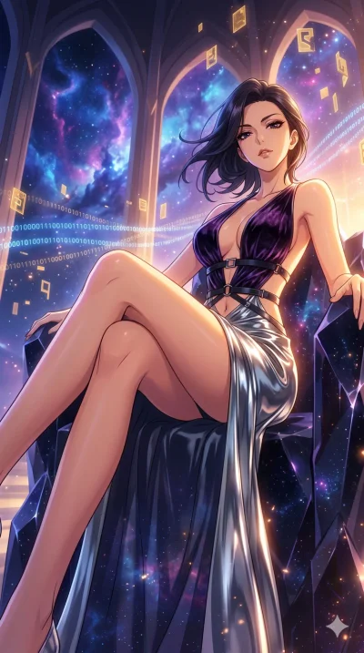 score_9, masterpiece, best quality, ultra-detailed, High-budget Anime Keyframe, vibrant colors, fluid line-art, expressive lighting, cinematic composition, Ufotable-style visual effects, top-tier animation quality, Japanese woman with delicate and el