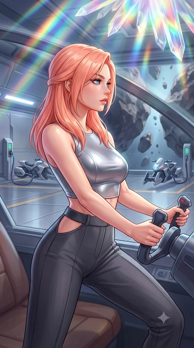 score_9, masterpiece, best quality, ultra-detailed, high-budget anime keyframe, editorial fashion photography, tasteful artistic composition, Japanese woman. close-up cowboy shot from the waist and thighs up, the character dominates the composition, 