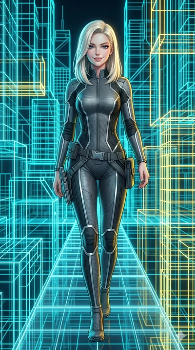 score_9, masterpiece, best quality, ultra-detailed, high-budget anime keyframe, editorial fashion photography, tasteful artistic composition, Caucasian woman, strictly human ears. Upper body close-up from the thighs up, character filling the screen f