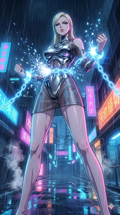 score_9, masterpiece, best quality, ultra-detailed, High-budget Anime Keyframe, vibrant colors, fluid line-art, expressive lighting, cinematic composition, Ufotable-style visual effects, top-tier animation quality, Caucasian woman with pale skin, blo