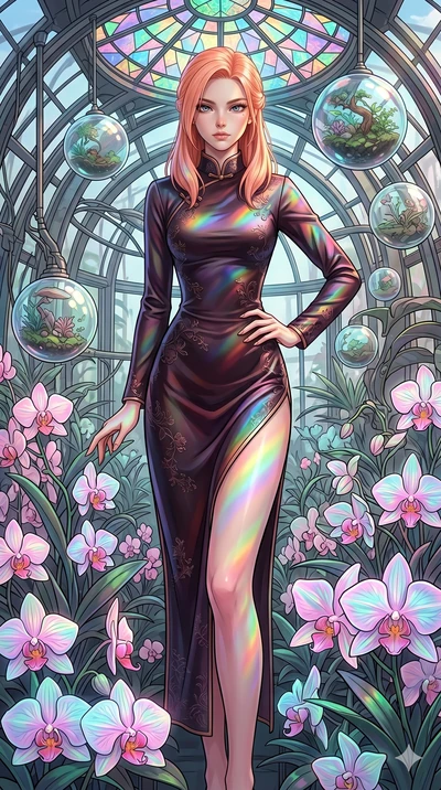 score_9, masterpiece, best quality, ultra-detailed, high-budget anime keyframe, editorial fashion photography, tasteful artistic composition, Japanese woman. cowboy shot from the thighs up, character and outfit filling the frame for maximum editorial