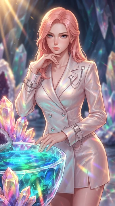 score_9, masterpiece, best quality, ultra-detailed, high-budget anime keyframe, editorial fashion photography, tasteful artistic composition, Japanese woman. close-up cowboy shot from the waist and thighs up, the character dominates the composition, 