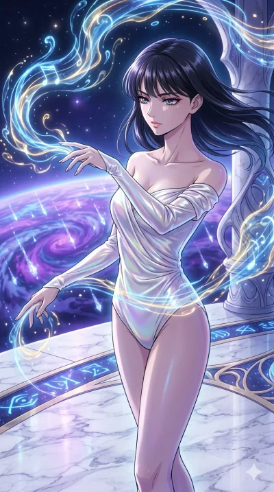 score_9, masterpiece, best quality, ultra-detailed, High-budget Anime Keyframe, vibrant colors, fluid line-art, expressive lighting, cinematic composition, Ufotable-style visual effects, top-tier animation quality, Japanese woman with delicate and el