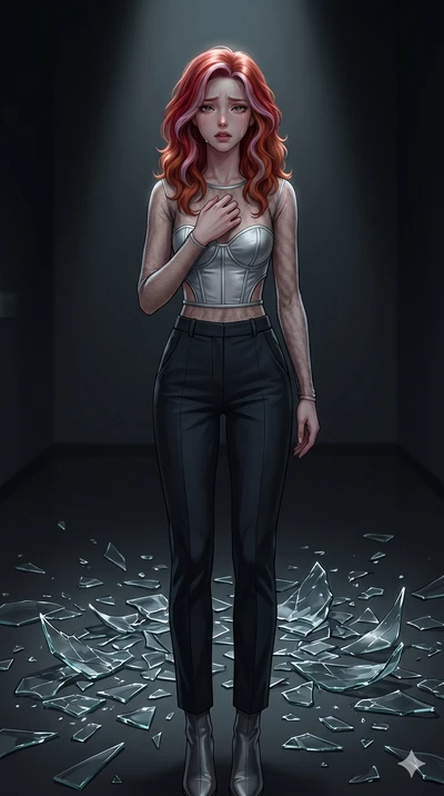 score_9, masterpiece, best quality, ultra-detailed, high-budget anime keyframe, editorial fashion photography, tasteful artistic composition, Caucasian woman, strictly human ears. cowboy shot from the thighs up, character and outfit filling the frame
