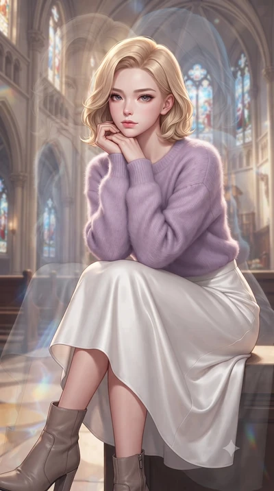score_9, masterpiece, best quality, ultra-detailed, high-budget anime keyframe, editorial fashion photography, tasteful artistic composition, Korean woman. close-up cowboy shot from the waist and thighs up, the character dominates the composition, fi