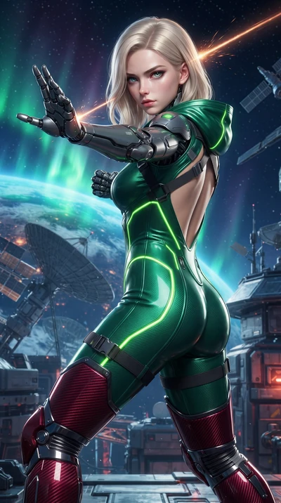 score_9, masterpiece, best quality, ultra-detailed, high-budget anime keyframe, editorial fashion photography, tasteful artistic composition, Caucasian woman. close-up cowboy shot from the waist and thighs up, the character dominates the composition,