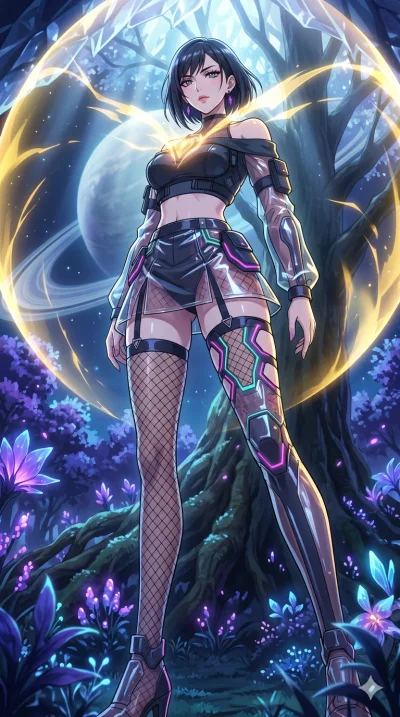 score_9, masterpiece, best quality, ultra-detailed, High-budget Anime Keyframe, vibrant colors, fluid line-art, expressive lighting, cinematic composition, Ufotable-style visual effects, top-tier animation quality, Japanese woman with delicate and el