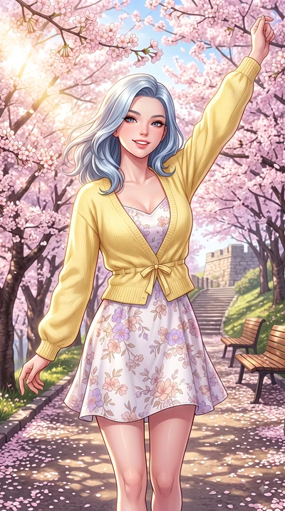 score_9, masterpiece, best quality, ultra-detailed, high-budget anime keyframe, editorial fashion photography, tasteful artistic composition, Korean woman. close-up cowboy shot from the waist and thighs up, the character dominates the composition, fi