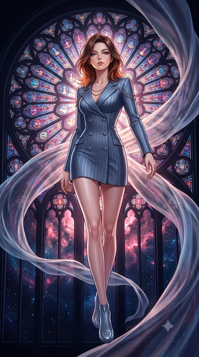 score_9, masterpiece, best quality, ultra-detailed, high-budget anime keyframe, editorial fashion photography, tasteful artistic composition, Korean woman. low angle full-body shot from head to toe showing her feet, filling the entire 9:16 vertical f