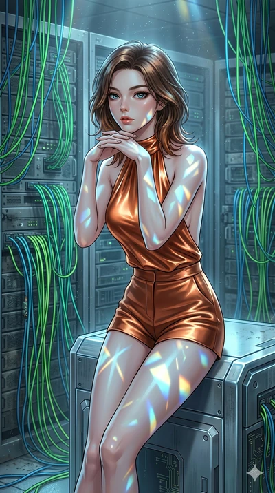 score_9, masterpiece, best quality, ultra-detailed, high-budget anime keyframe, editorial fashion photography, tasteful artistic composition, Korean woman. cowboy shot from the thighs up, character and outfit filling the frame for maximum editorial p