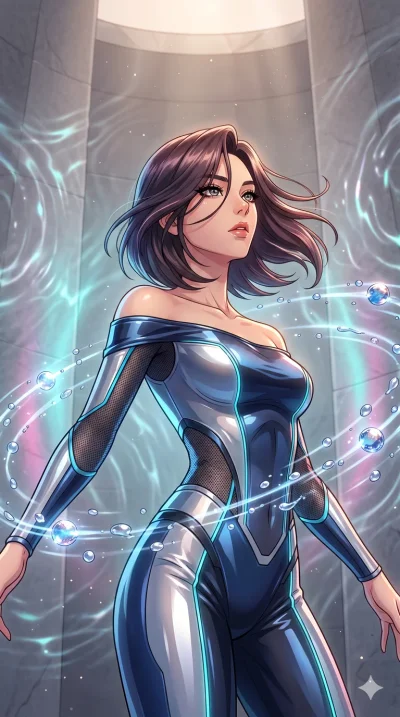 score_9, masterpiece, best quality, ultra-detailed, High-budget Anime Keyframe, vibrant colors, fluid line-art, expressive lighting, cinematic composition, Ufotable-style visual effects, top-tier animation quality, Korean woman with idol-like refined