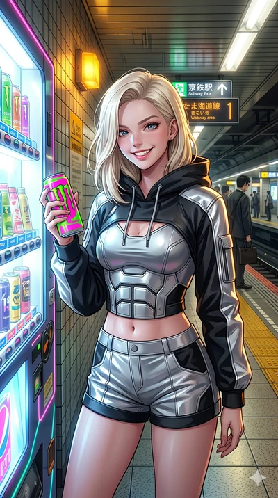 score_9, masterpiece, best quality, ultra-detailed, high-budget anime keyframe, editorial fashion photography, tasteful artistic composition, Caucasian woman, strictly human ears. Upper body close-up from the thighs up, character filling the screen f