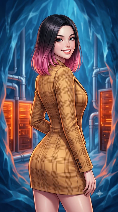 score_9, masterpiece, best quality, ultra-detailed, high-budget anime keyframe, editorial fashion photography, tasteful artistic composition, Korean woman. close-up cowboy shot from the waist and thighs up, the character dominates the composition, fi