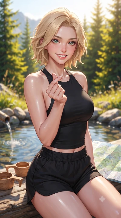 score_9, masterpiece, best quality, ultra-detailed, high-budget anime keyframe, editorial fashion photography, tasteful artistic composition, Caucasian woman. close-up cowboy shot from the waist and thighs up, the character dominates the composition,