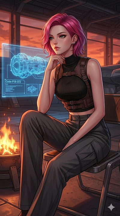score_9, masterpiece, best quality, ultra-detailed, high-budget anime keyframe, editorial fashion photography, tasteful artistic composition, Caucasian woman, strictly human ears. cowboy shot from the thighs up, character and outfit filling the frame