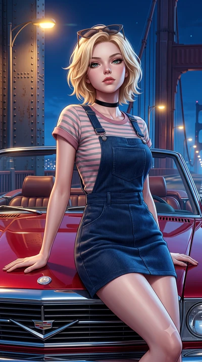 score_9, masterpiece, best quality, ultra-detailed, high-budget anime keyframe, semi-realistic 3D game render, editorial fashion photography, tasteful artistic composition, Caucasian woman. close-up cowboy shot from the waist and thighs up, the chara