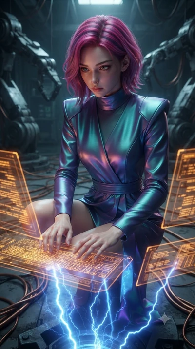 score_9, masterpiece, best quality, ultra-detailed, high-budget anime keyframe, editorial fashion photography, tasteful artistic composition, realistic cosplay photography, Caucasian woman, strictly human ears. close-up cowboy shot from the waist and