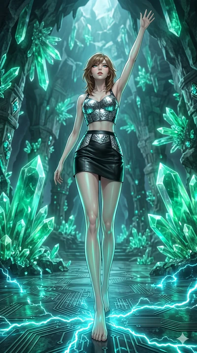 score_9, masterpiece, best quality, ultra-detailed, high-budget anime keyframe, editorial fashion photography, tasteful artistic composition, Korean woman. low angle full-body shot from head to toe showing her feet, filling the entire 9:16 vertical f