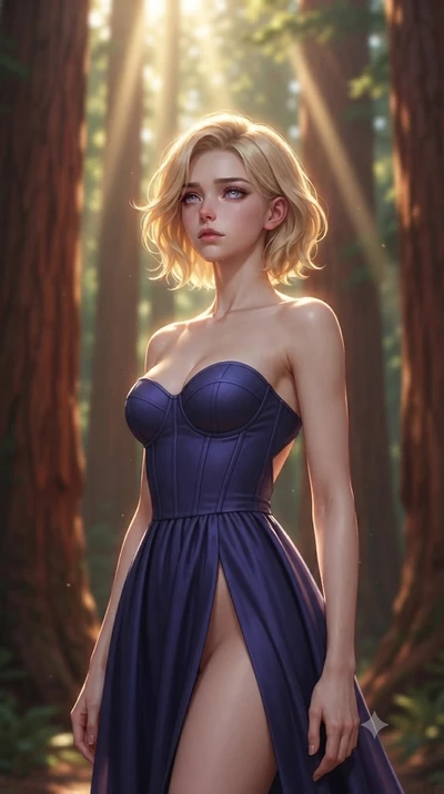 score_9, masterpiece, best quality, ultra-detailed, high-budget anime keyframe, editorial fashion photography, tasteful artistic composition, Caucasian woman, strictly human ears. close-up cowboy shot from the waist and thighs up, the character domin