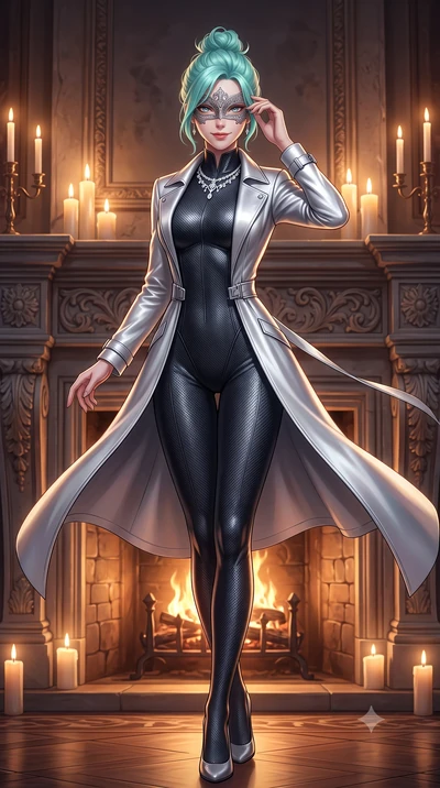 score_9, masterpiece, best quality, ultra-detailed, high-budget anime keyframe, semi-realistic 3D game render, editorial fashion photography, tasteful artistic composition, Japanese woman. low angle full-body shot from head to toe showing her feet, f