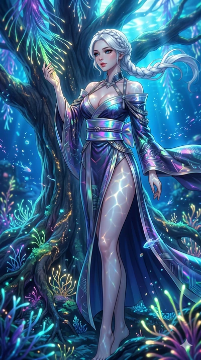 score_9, masterpiece, best quality, ultra-detailed, High-budget Anime Keyframe, vibrant colors, fluid line-art, expressive lighting, cinematic composition, Ufotable-style visual effects, top-tier animation quality, Korean woman with idol-like refined