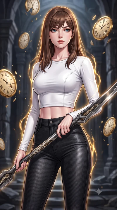 score_9, masterpiece, best quality, ultra-detailed, high-budget anime keyframe, editorial fashion photography, tasteful artistic composition, Korean woman. close-up cowboy shot from the waist and thighs up, the character dominates the composition, fi