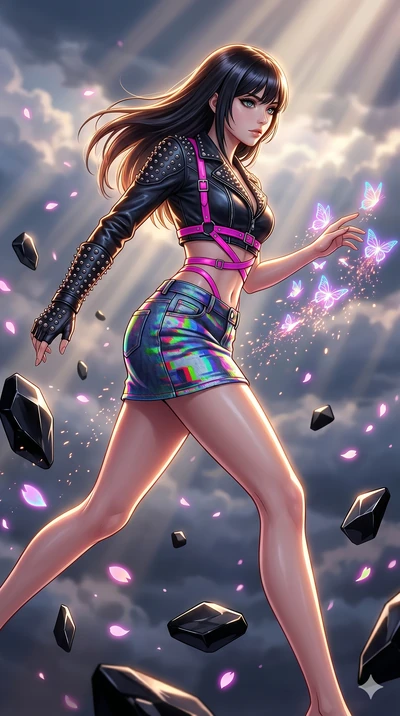 score_9, masterpiece, best quality, ultra-detailed, high-budget anime keyframe, editorial fashion photography, tasteful artistic composition, Caucasian woman, strictly human ears. upper body close-up from the thighs up, character filling the screen f