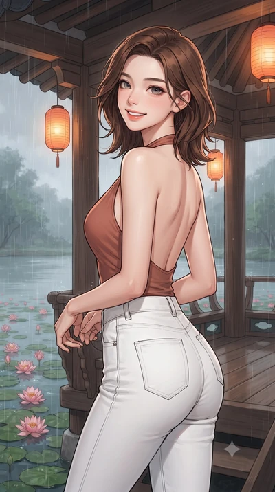 score_9, masterpiece, best quality, ultra-detailed, high-budget anime keyframe, editorial fashion photography, tasteful artistic composition, gorgeous anime illustration, with clean line-art, distinct ink outlines, and high-contrast stereoscopic dept