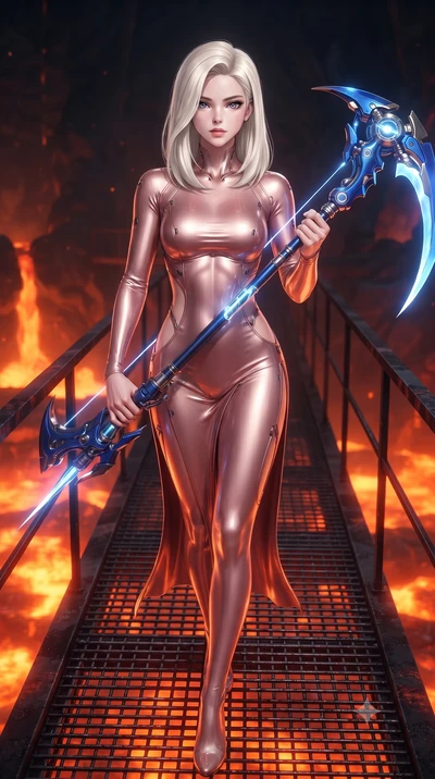 score_9, masterpiece, best quality, ultra-detailed, high-budget anime keyframe, editorial fashion photography, tasteful artistic composition, Caucasian woman. close-up cowboy shot from the waist and thighs up, the character dominates the composition,