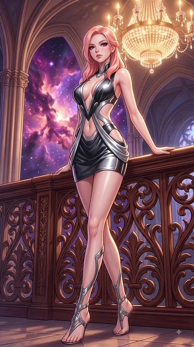 score_9, masterpiece, best quality, ultra-detailed, high-budget anime keyframe, editorial fashion photography, tasteful artistic composition, Japanese woman. low angle full-body shot from head to toe showing her feet, filling the entire 9:16 vertical