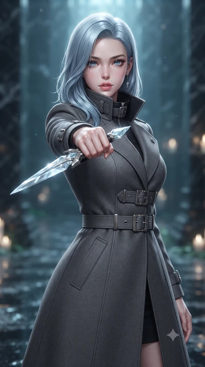 score_9, masterpiece, best quality, ultra-detailed, high-budget anime keyframe, editorial fashion photography, tasteful artistic composition, Korean woman. close-up cowboy shot from the waist and thighs up, the character dominates the composition, fi