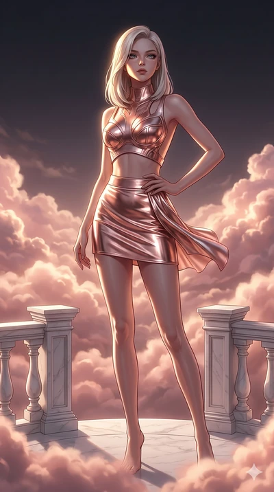 score_9, masterpiece, best quality, ultra-detailed, high-budget anime keyframe, editorial fashion photography, tasteful artistic composition, Korean woman. cowboy shot from the thighs up, character and outfit filling the frame for maximum editorial p
