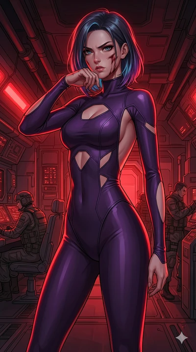 score_9, masterpiece, best quality, ultra-detailed, high-budget anime keyframe, editorial fashion photography, tasteful artistic composition, Caucasian woman, strictly human ears. cowboy shot from the thighs up, character and outfit filling the frame