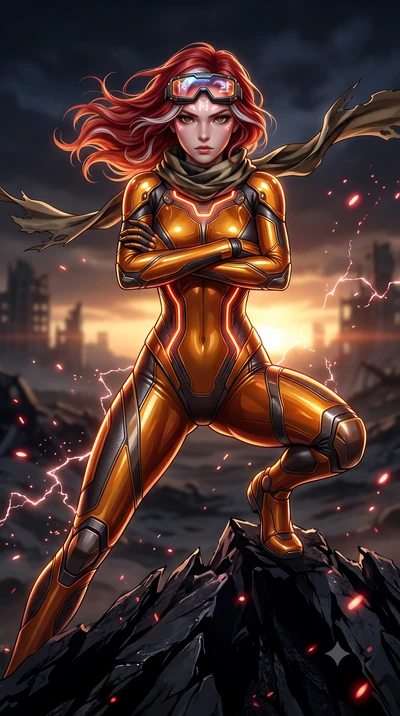 score_9, masterpiece, best quality, ultra-detailed, high-budget anime keyframe, semi-realistic 3D game render, editorial fashion photography, tasteful artistic composition, Caucasian woman. close-up cowboy shot from the waist and thighs up, the chara