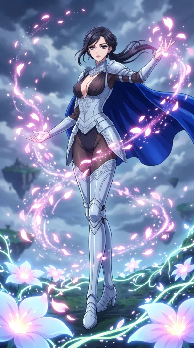 score_9, masterpiece, best quality, ultra-detailed, High-budget Anime Keyframe, vibrant colors, fluid line-art, expressive lighting, cinematic composition, Ufotable-style visual effects, top-tier animation quality, Japanese woman with delicate and el