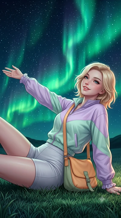 score_9, masterpiece, best quality, ultra-detailed, high-budget anime keyframe, semi-realistic 3D game render, editorial fashion photography, tasteful artistic composition, Caucasian woman. close-up cowboy shot from the waist and thighs up, the chara