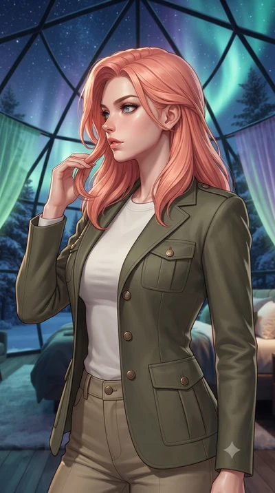 score_9, masterpiece, best quality, ultra-detailed, high-budget anime keyframe, editorial fashion photography, tasteful artistic composition, Japanese woman woman. close-up cowboy shot from the waist and thighs up, the character dominates the composi